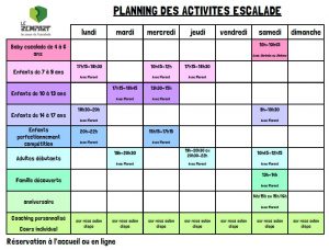 planning escalade 2021